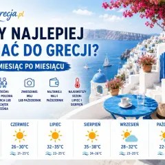 Idealna pogoda w Grecji: maj i wrzesień na zwiedzanie, lipiec i sierpień na upały. Sprawdź temperatury miesiąc po miesiącu.