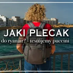 Jaki plecak do Ryanair? Testujemy plecak Puccini na tle malowniczego wybrzeża. Idealny na podróż!
