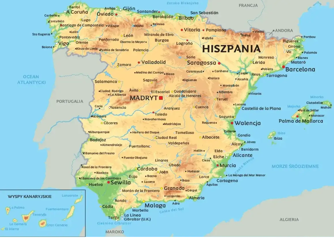Hiszpania miasta turystyczne: Madryt, Barcelona, Walencja, Sewilla, Granada, Malaga. Odkryj piękno hiszpańskich miast!