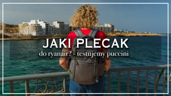 Jaki plecak do Ryanair? Testujemy plecak Puccini na tle malowniczego wybrzeża. Idealny na podróż!